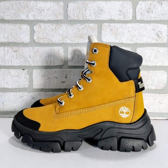 Timberland Adley Way Sneaker Boot Women 8 Tan Suede Outdoor Hiking Shoes NEW - Picture 5 of 9